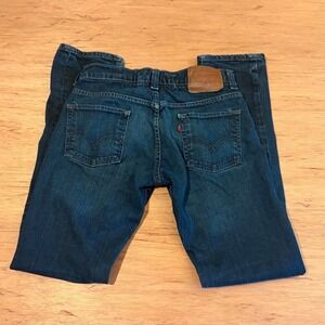 Levis 511 Skinny Jeans Mens 30x32 Dark Wash Indigo Denim 045114172 Stretch